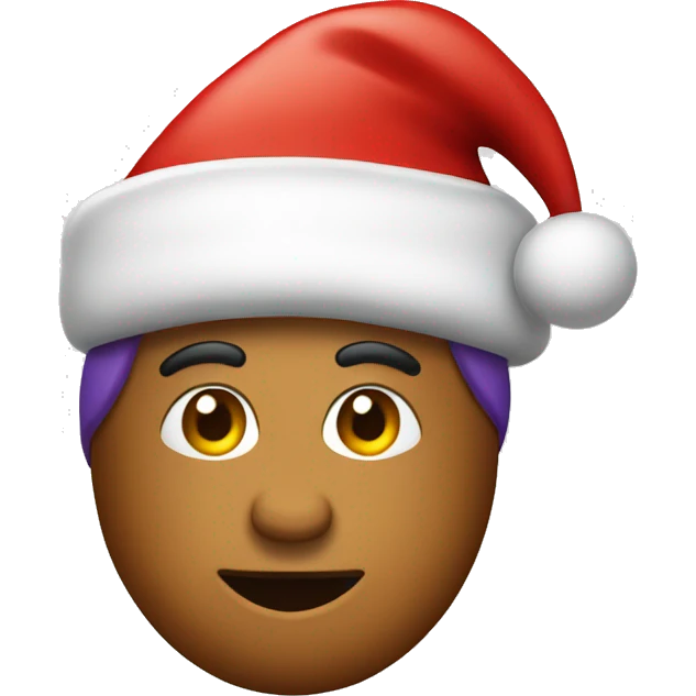 Caponata wearing a Santa hat emoji