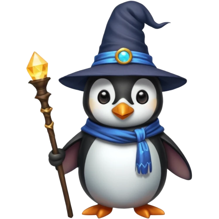 Penguin Wizard emoji
