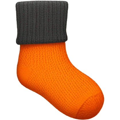 Orange socks emoji