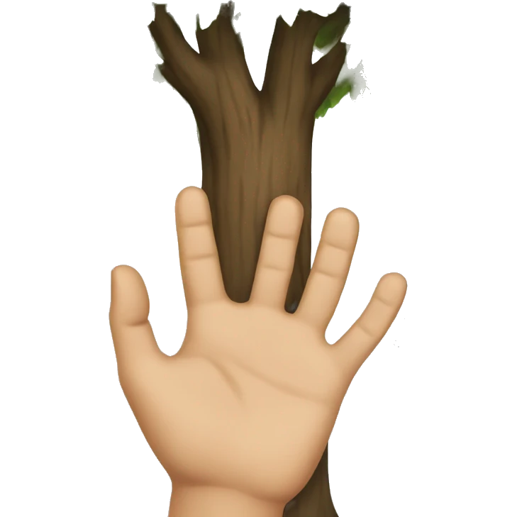 tree fingers emoji