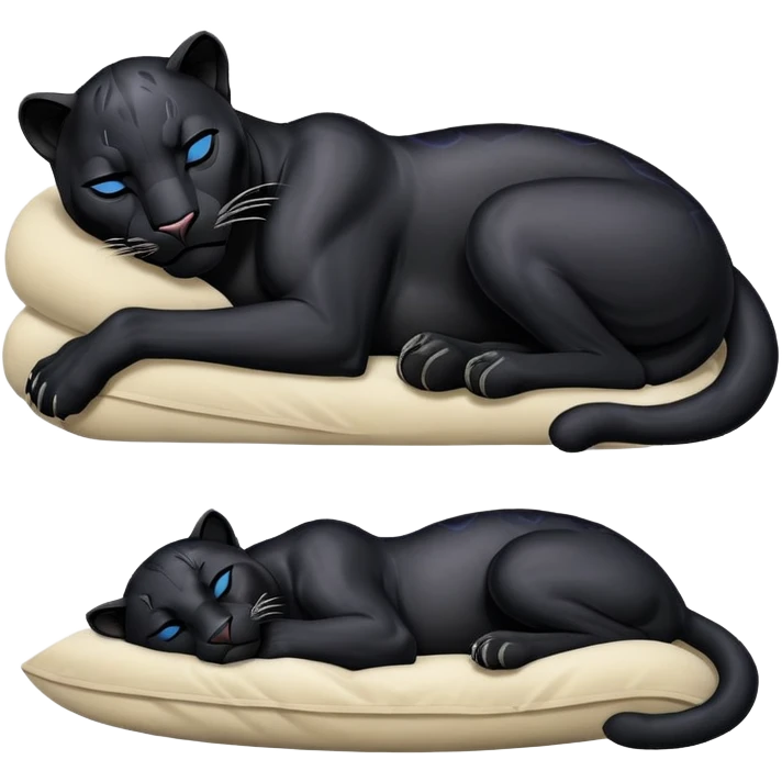 Black Panther sleeping emoji