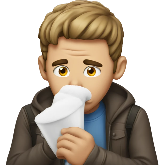 guy sniffing sugar emoji