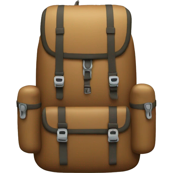Hiking backpack   emoji