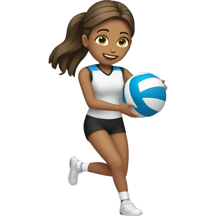 Girl playing volleyball #2 emoji