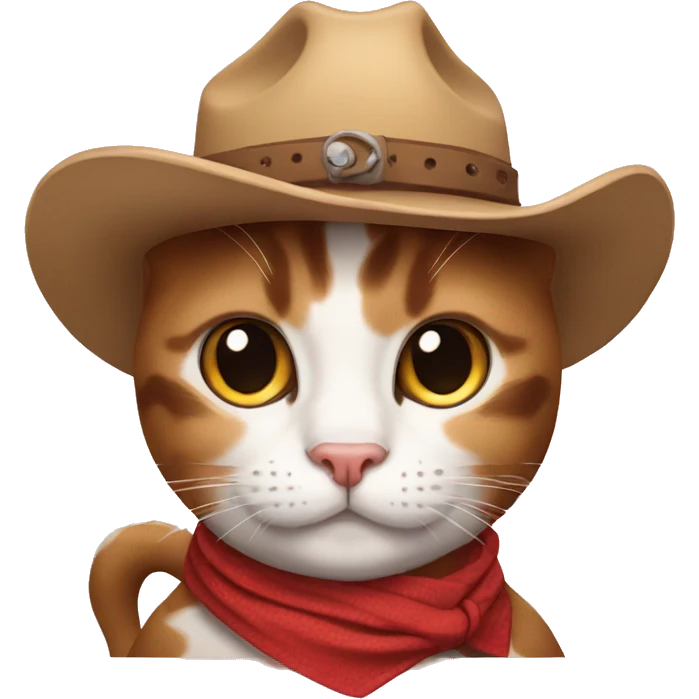 Cow boy cat emoji