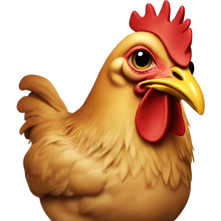 Jason Segel as a chicken emoji
