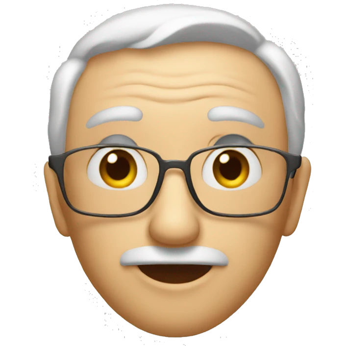 a old mister do a heart with his hands emoji