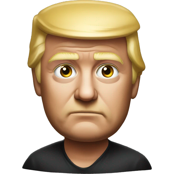 TRUMP photorealistic serious emoji
