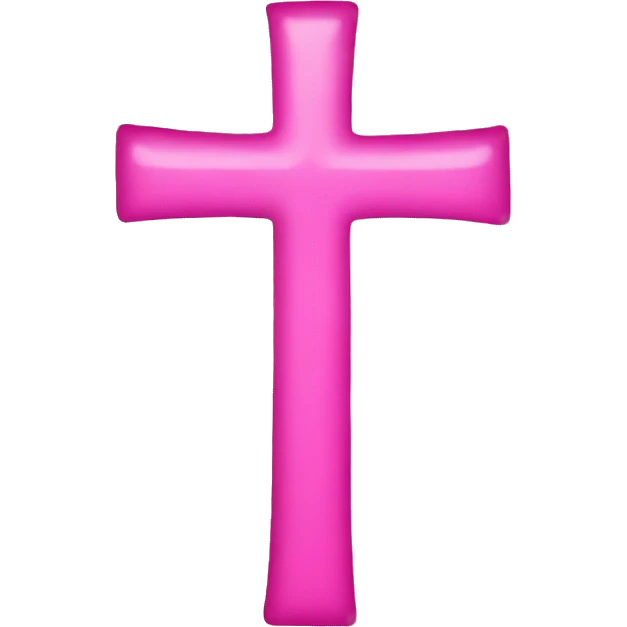 pink cross emoji