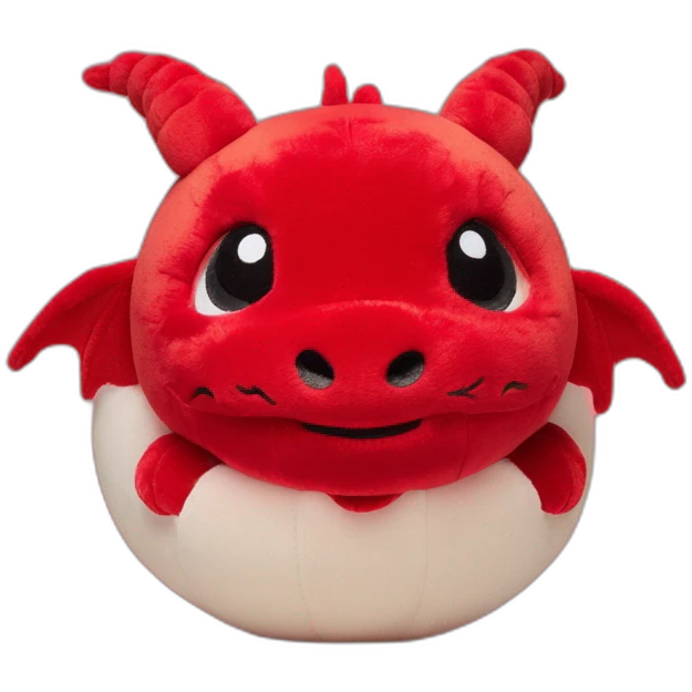 red chinese dragon jellycat baby ball emoji