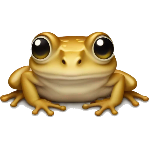 Beige frog  emoji