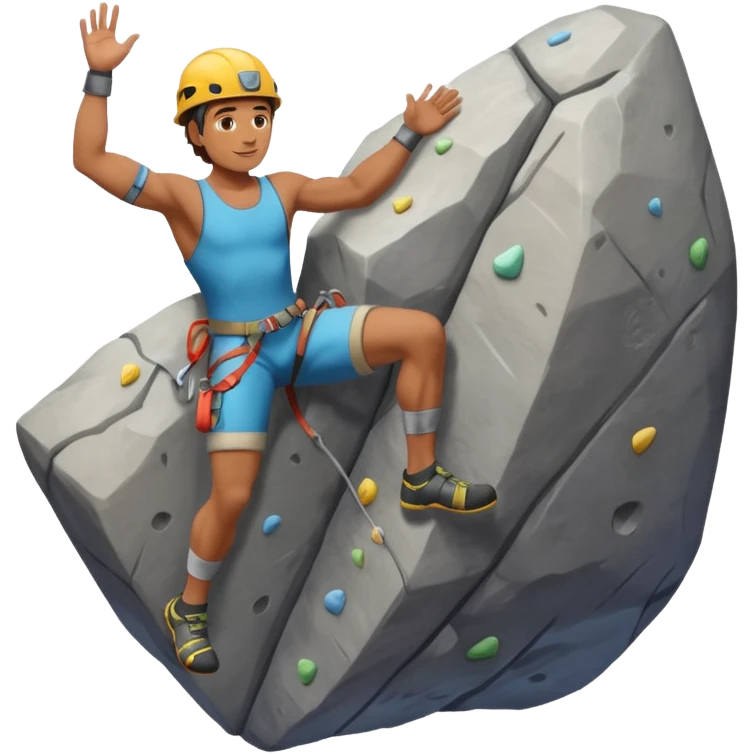 full body climber man emoji