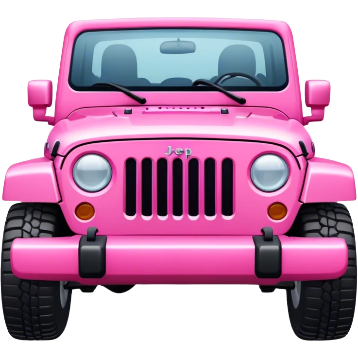 Pink girly modern jeep emoji