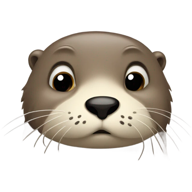 Sad otter emoji