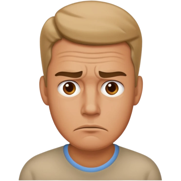 a worried man emoji