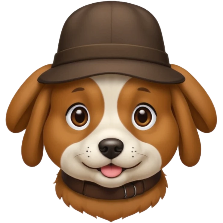 dog wearing a hat  emoji