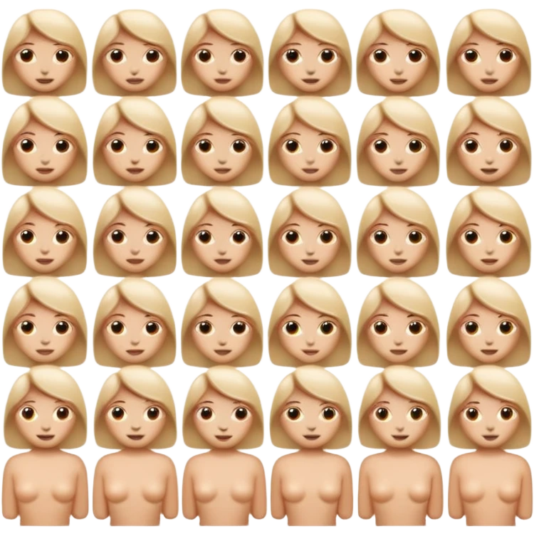 nude color emoji, neutral skin tone emoji