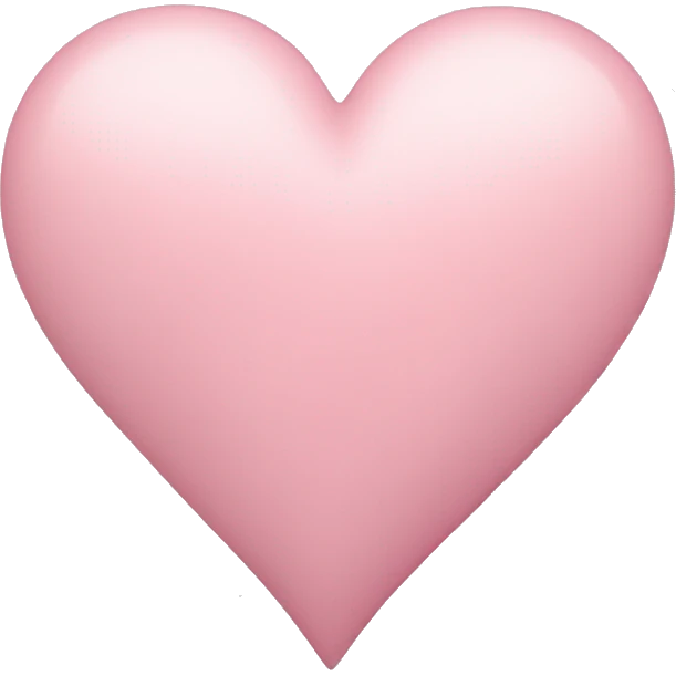 Pastel pink heart  emoji