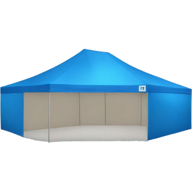 single blue retail tent emoji