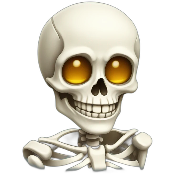 smiling skeleton emoji