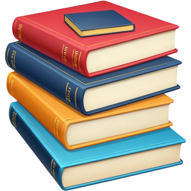 stack of textbooks emoji