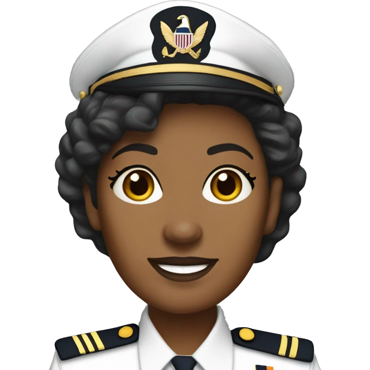 U.S. Navy Senior Chief light brown skin one woman emoji