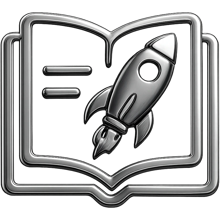icon representing science fiction book genre emoji