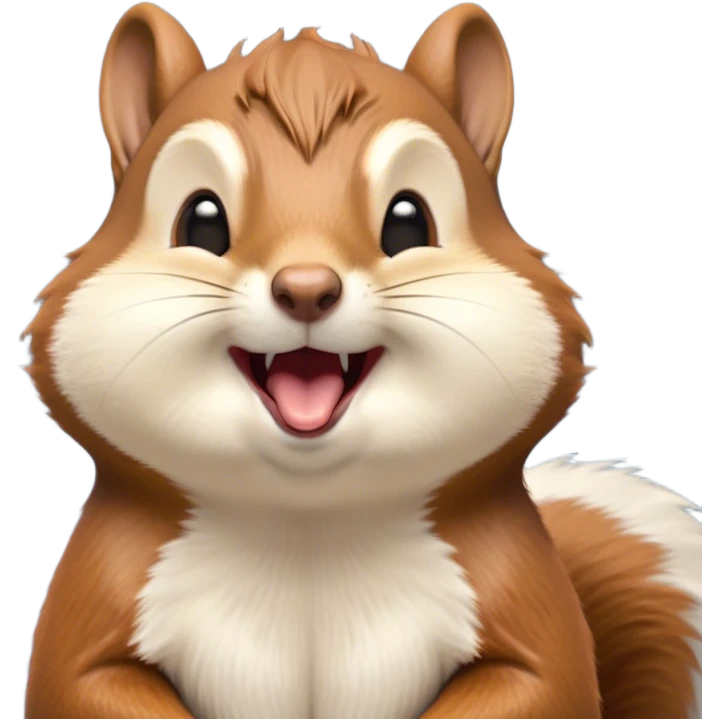Cinematic Cute Yawning Squirrel Portrait Emoji, Head tilted slightly with a dramatic, wide-open yawn, showcasing a soft, downy auburn Fur with a fluffy tail and delicate cream accents, round eyes barely open in drowsy contentment, Simplified yet irresistibly adorable features, highly detailed, glowing with a soft, cozy glow, high shine, relaxed yet expressive, stylized with a touch of woodland charm, bright and endearing, soft glowing outline, capturing the essence of a sleepy yet affectionate squirrel, so drowsy it feels like it could scamper out of the screen and curl up for a nap! emoji