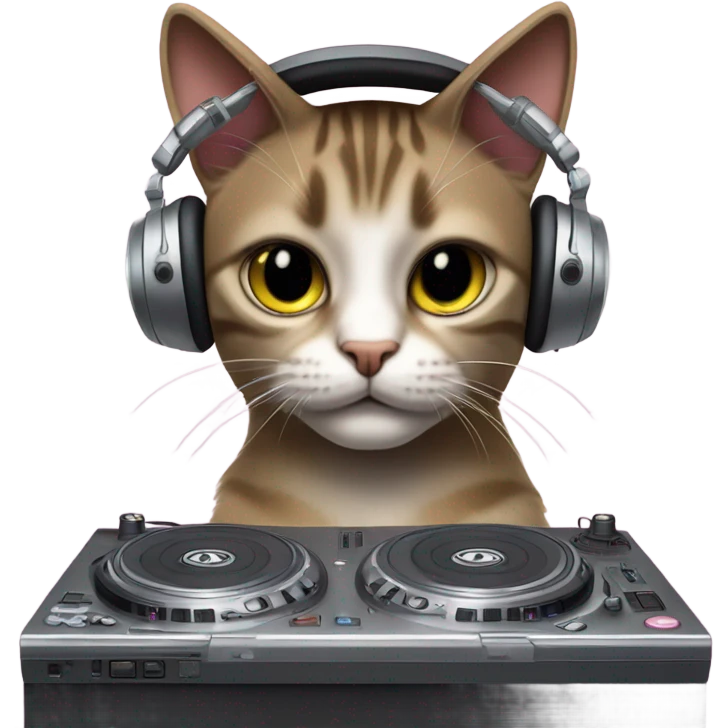 Dj cat emoji