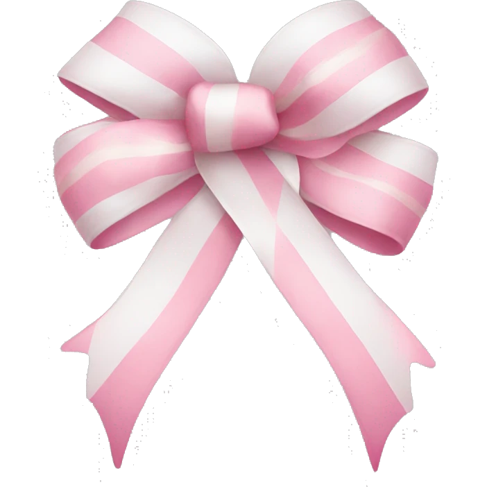 Ribbon white pink cute emoji