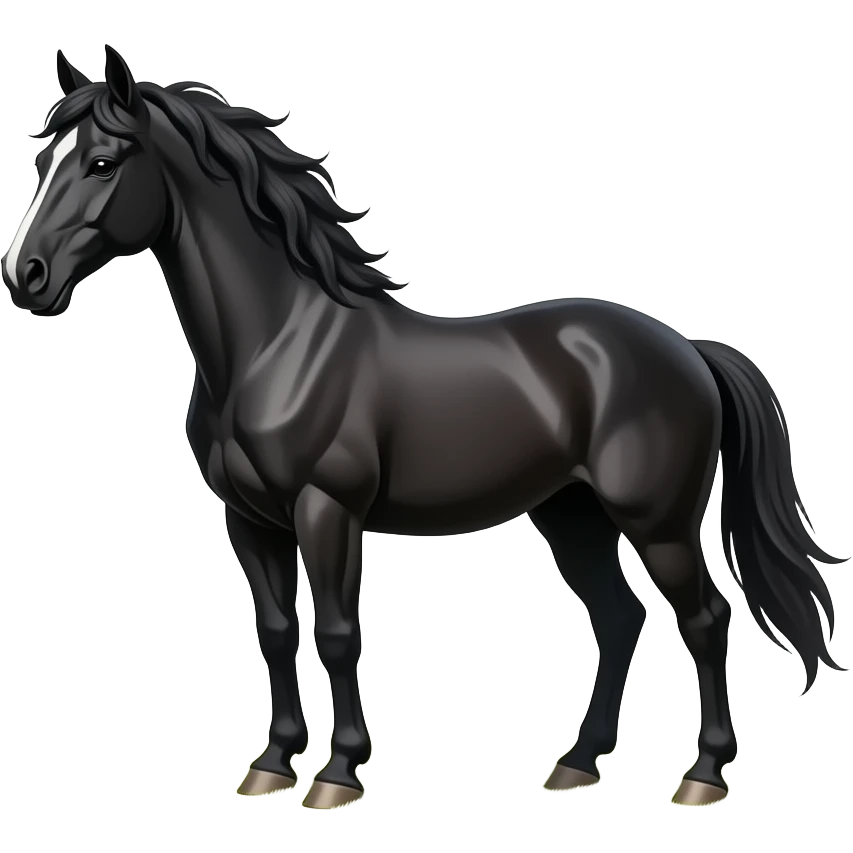 Schwarzer Mustang emoji
