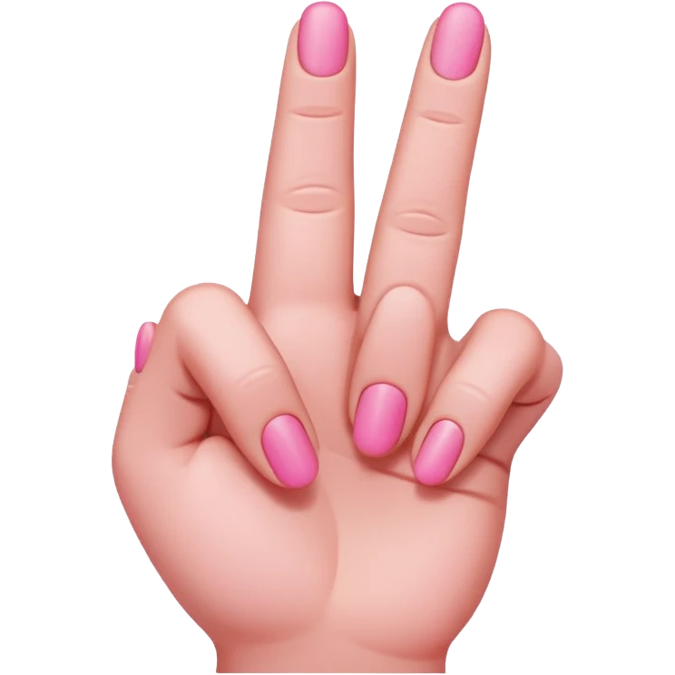 Pink middle finger  emoji