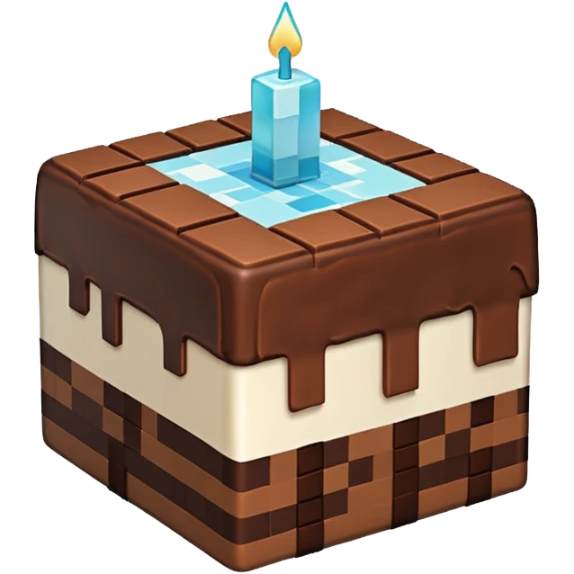 minecraft cake emoji