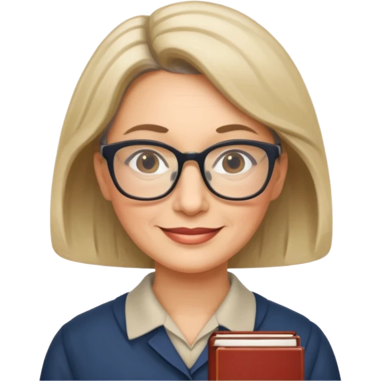 middle aged, The wise librarian emoji