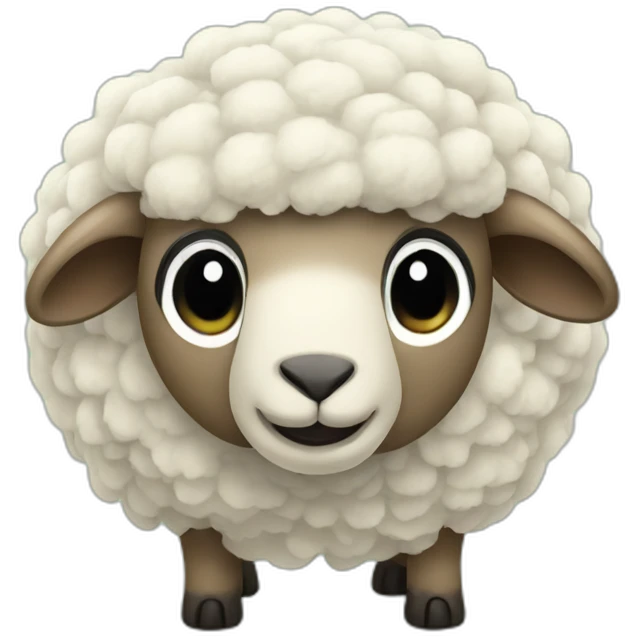 Wooly sheep saying Alpha emoji