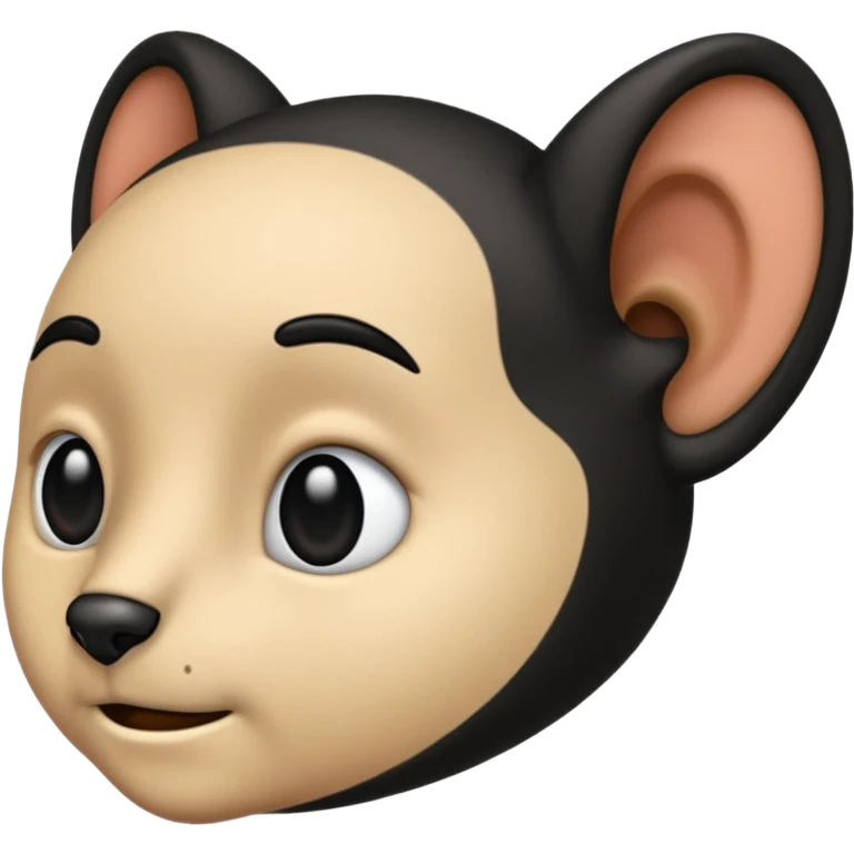 Black ear emoji