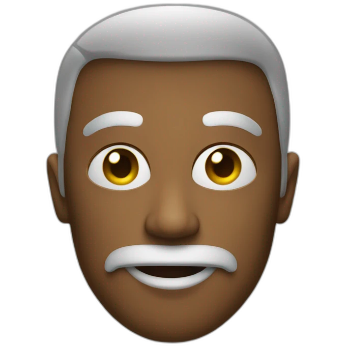 Visage carré emoji