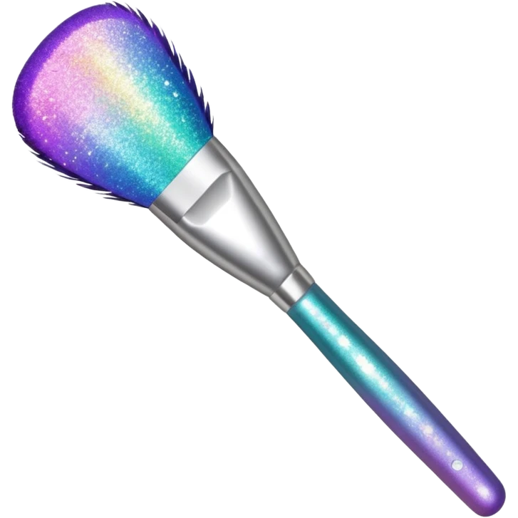 Glitter makeup brush emoji
