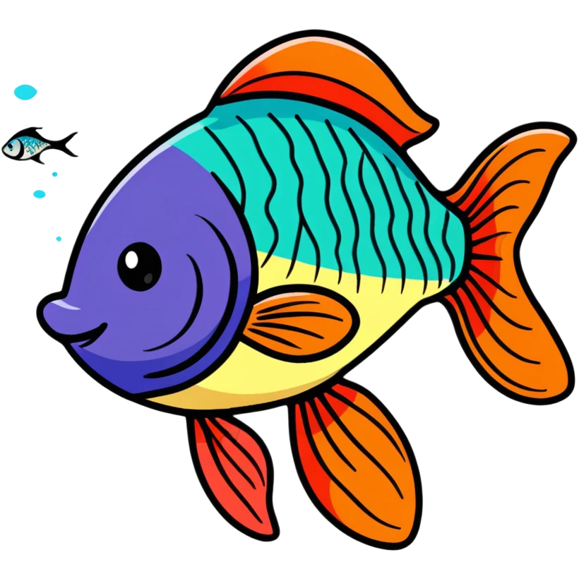 colorful fish emoji