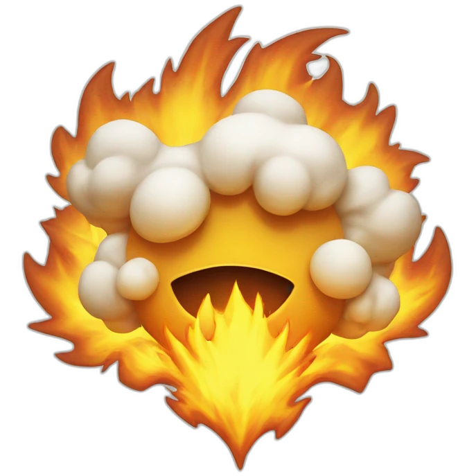 flocon en feu emoji