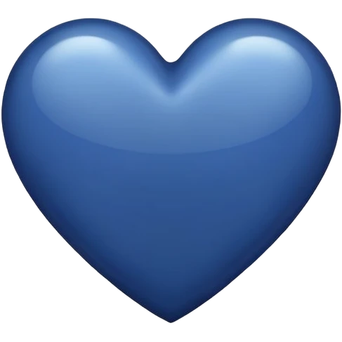 Navy blue heart emoji