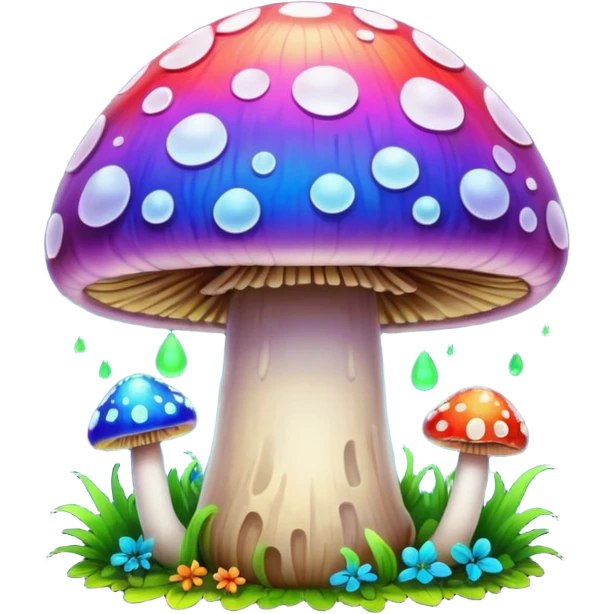 Психоделический гриб emoji