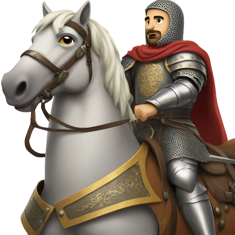 Alparslan on horseback emoji