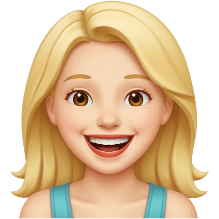 девушка смеется emoji