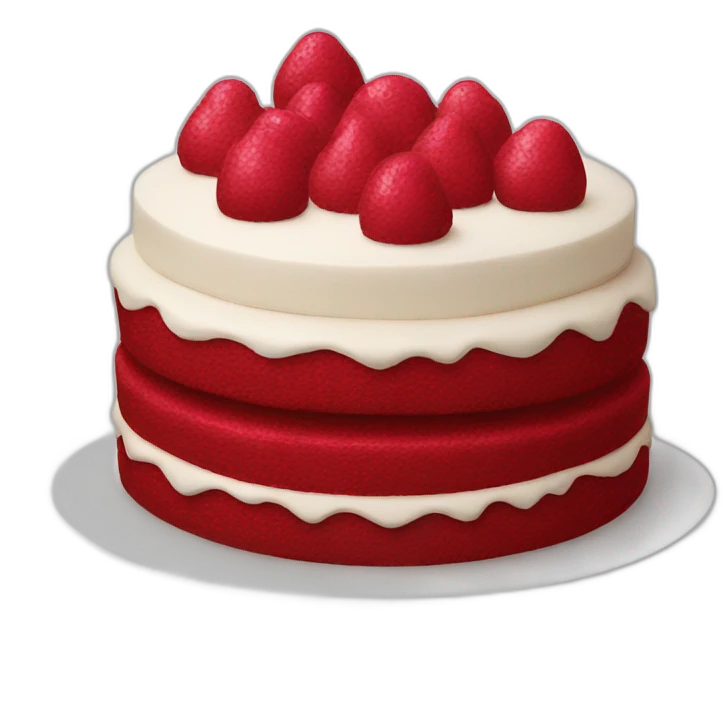 Red velvetcake emoji