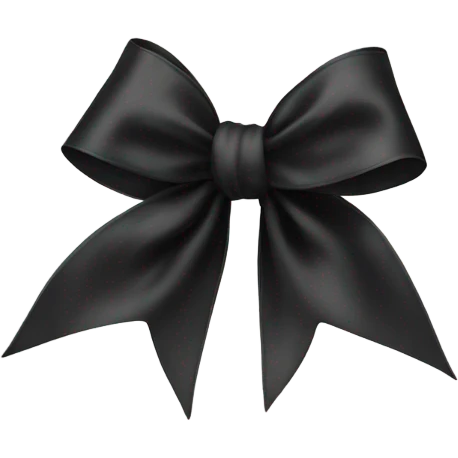 black bow emoji