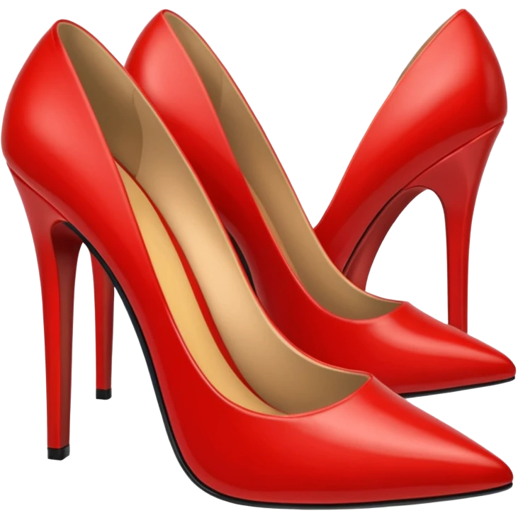 two Red heels emoji