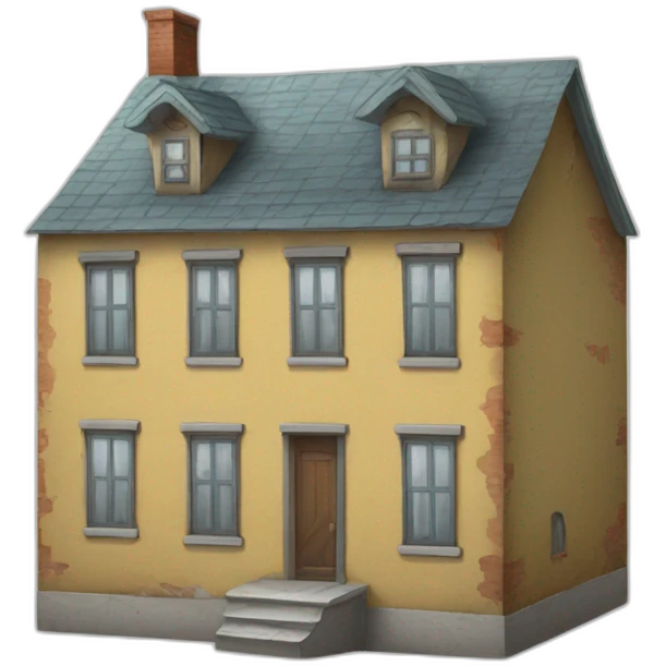 Une maison abandonnée  emoji