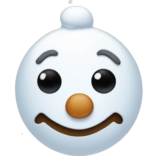 Pink snow man  emoji