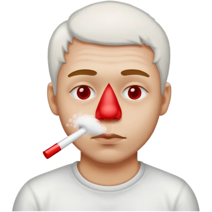 Guy snorting cocaine emoji emoji